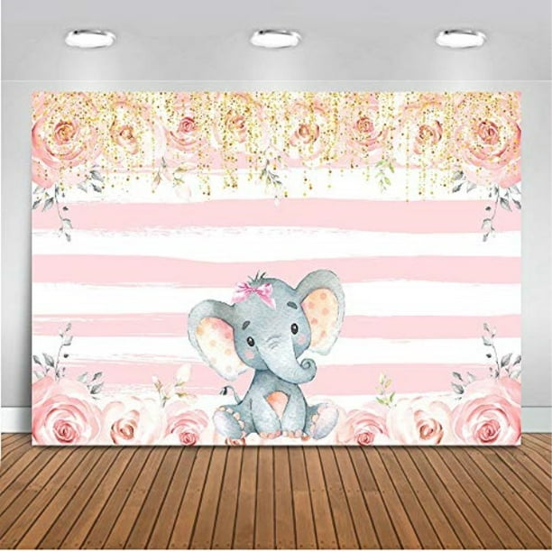 Mocsicka Young Wild and One Backdrop Safari First Birthday Photo Background for Girls 7x5ft Pink Flower Safari Wild One Birthday Backdrops